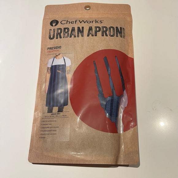 Chef Works Unisex Presidio Bib Apron (ab024) - Picture 4 of 4